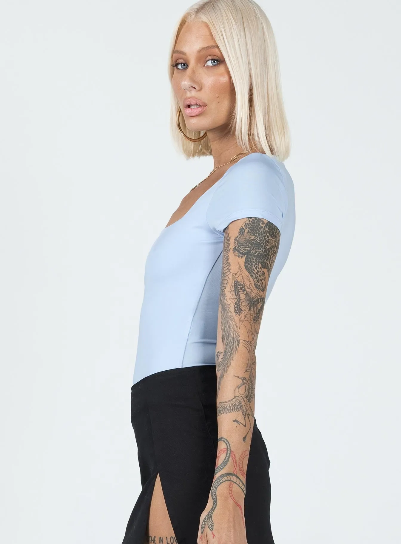 Fine Men Soft Vacation Chavis Bodysuit Blue