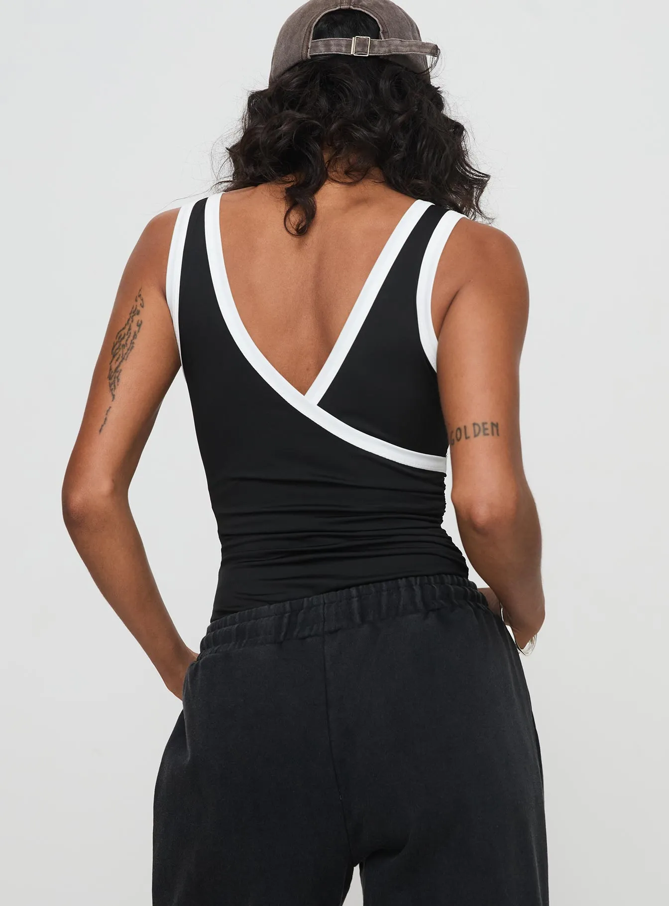 Sport Club Sporty Model Fiorah Bodysuit Black / White