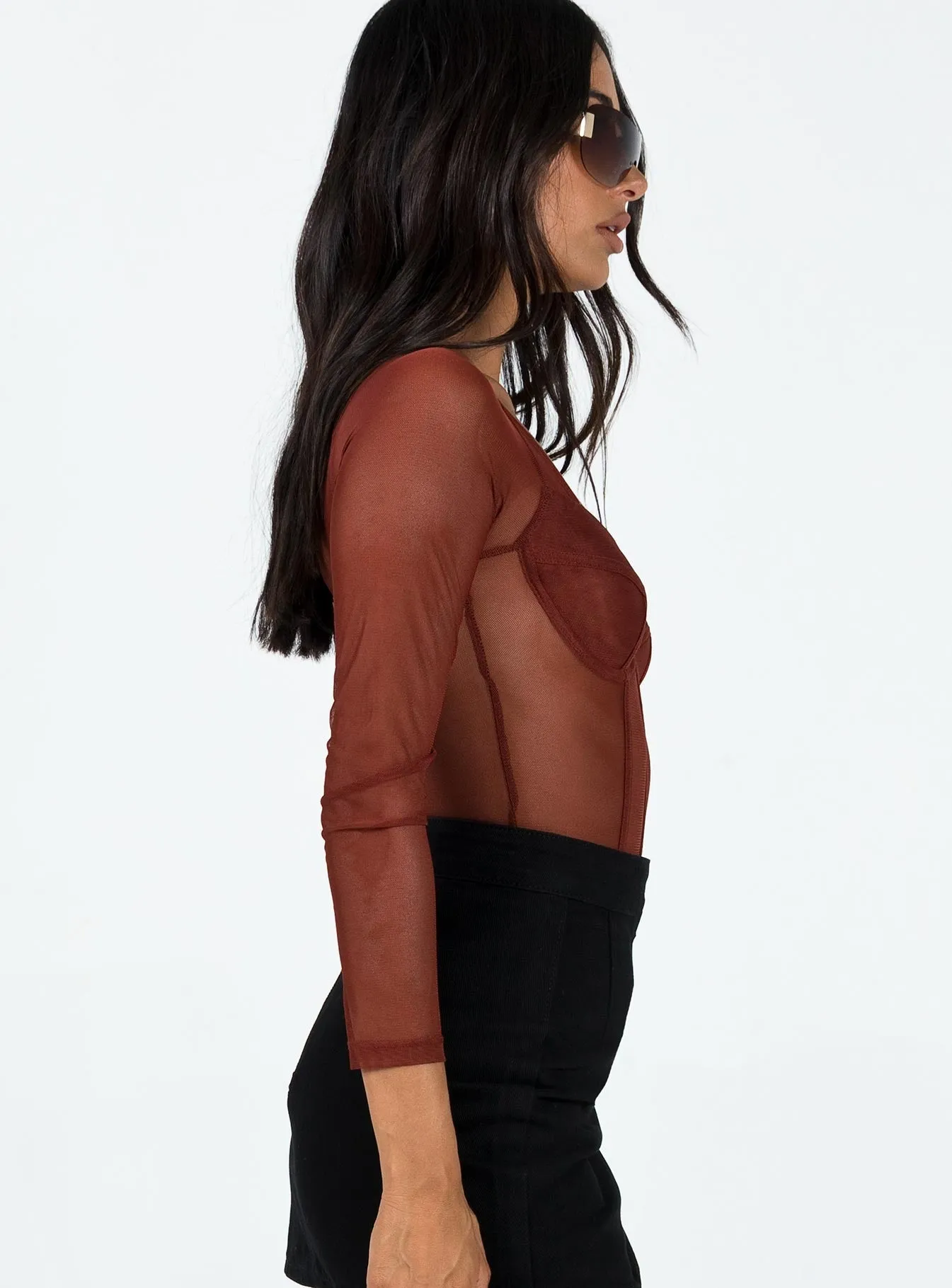 Night Worker Work Vacation Leonie Bodysuit Brown