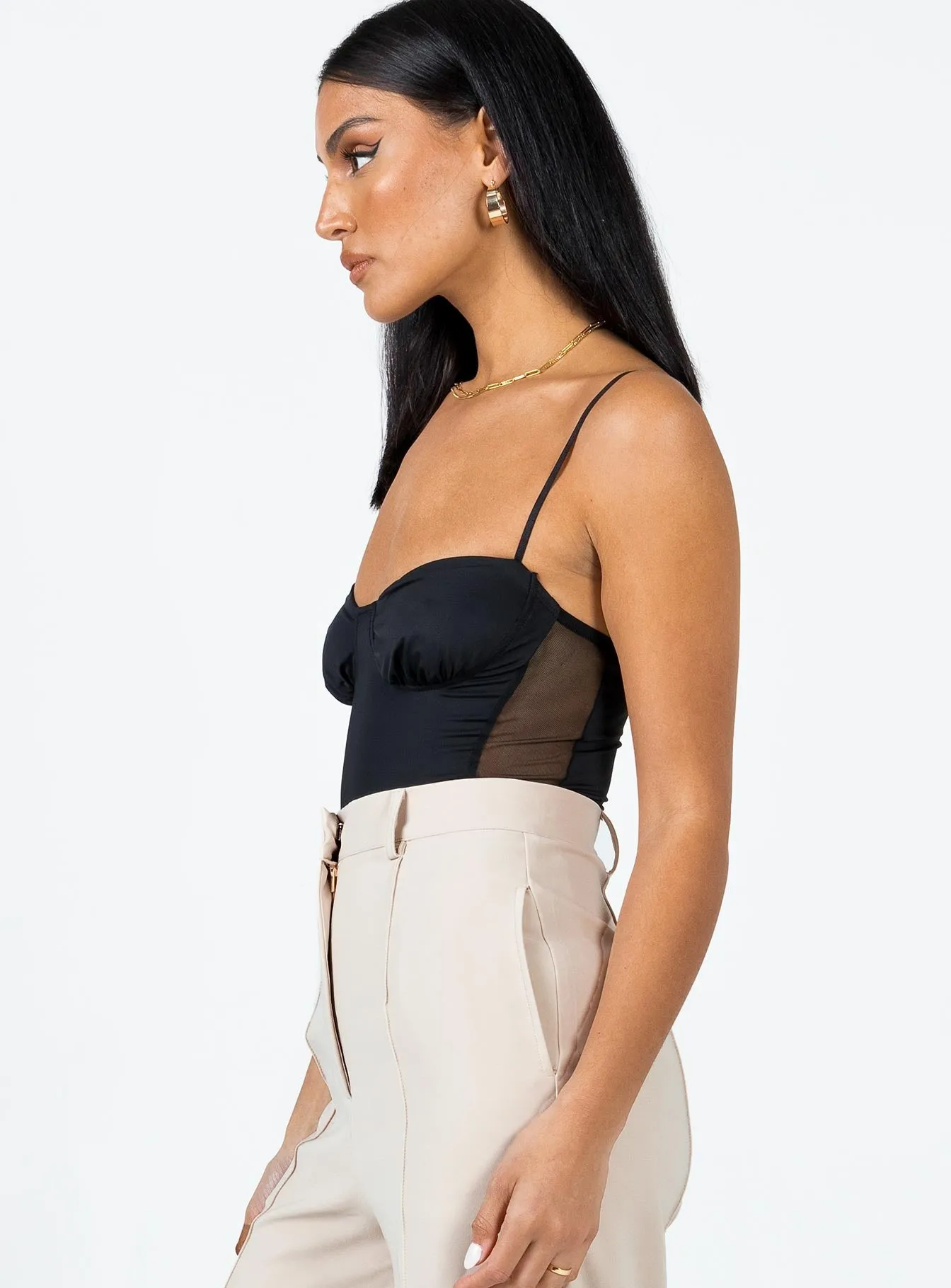 Gym Minimal Sport Unisex Sudol Bodysuit Black
