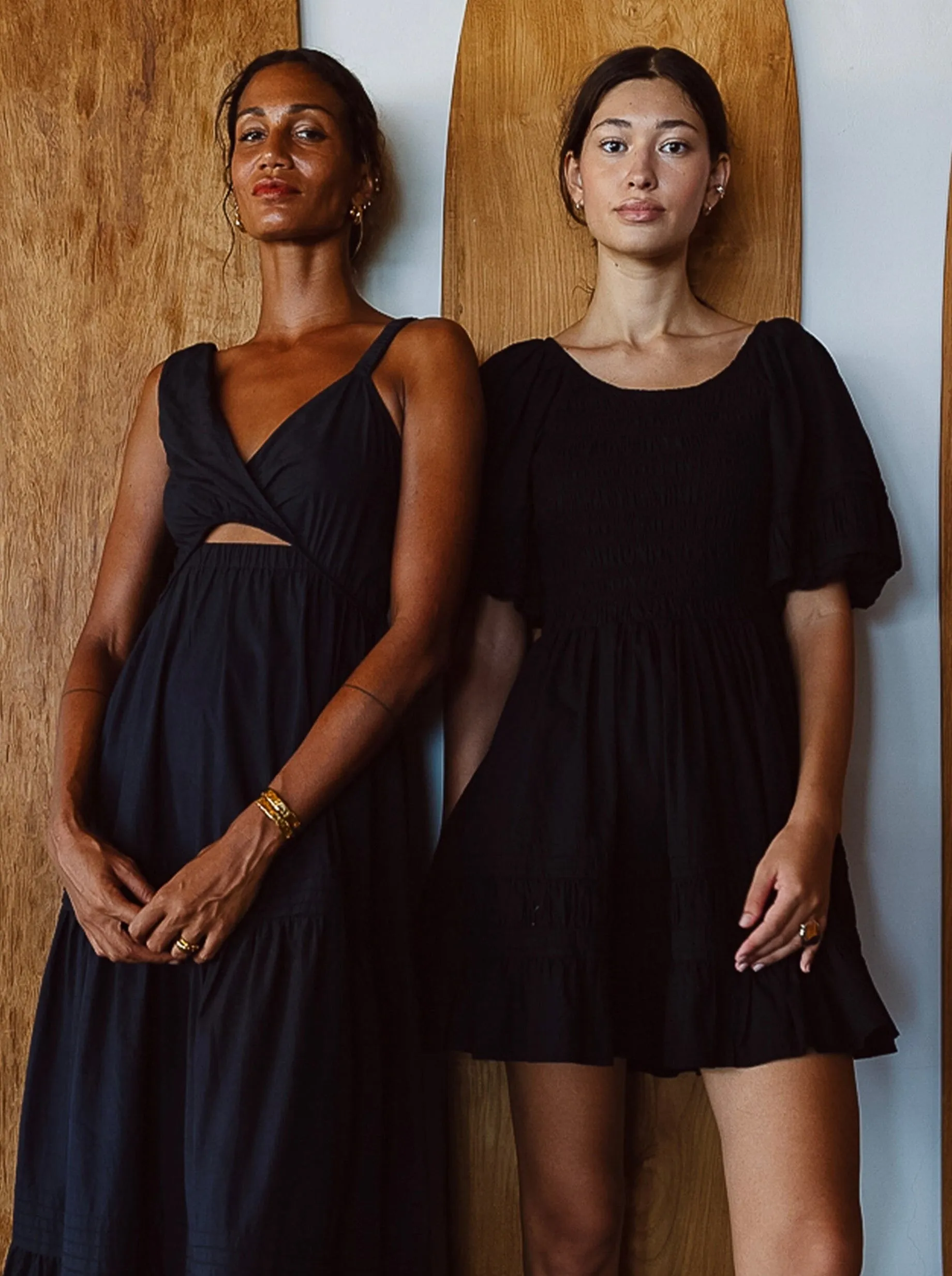 Stretchable Material Stasia Mini Dress - Black