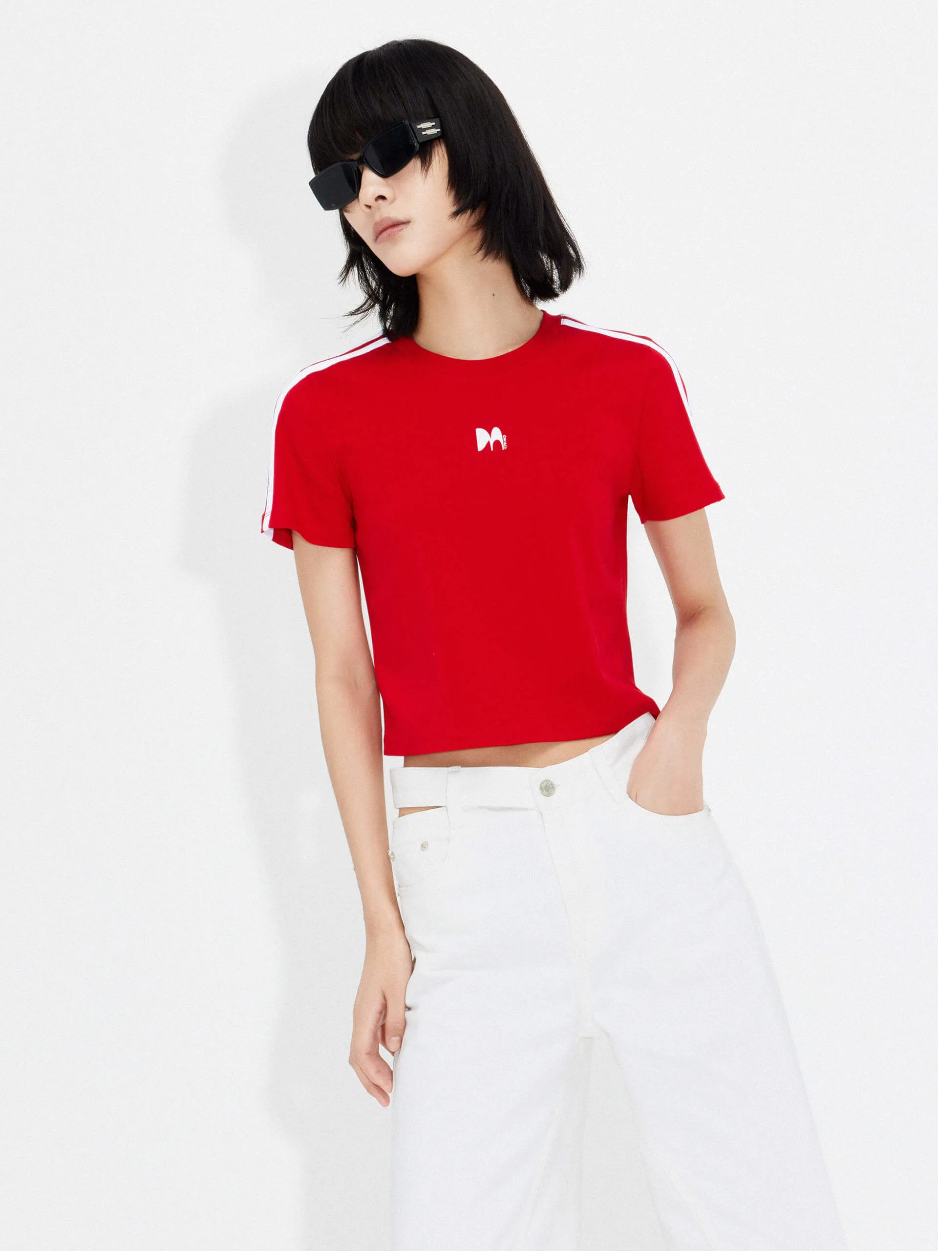 City Smart Cropped Logo Print T-shirt