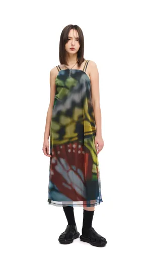 INITIAL X Mika Ninagawa Mesh Dress FlexibleNeckline
