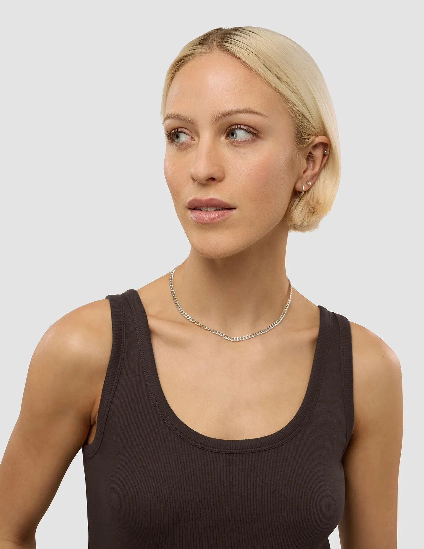 Model Glow Women's Rib Tank Top Espresso