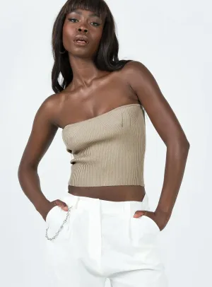 Airflow Mesh Lining Milner Tube Top Beige