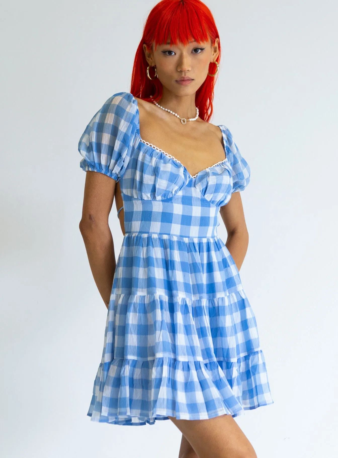 Danny Mini Dress Blue Playful Fashion Vibrant