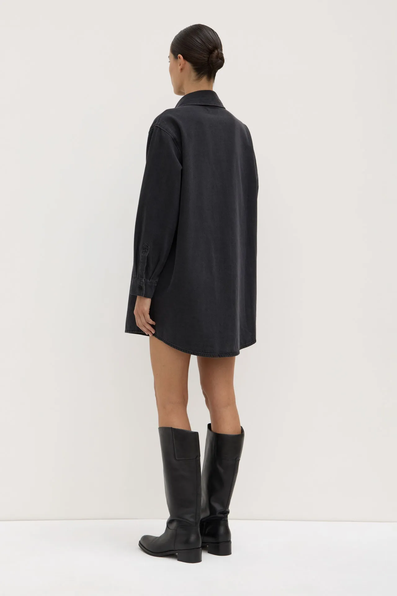 Athena Denim Shirt Dress Art Core Office Mood
