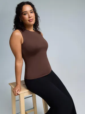 Double Layer High Neck Tank Top Epic Glow Mature Charm