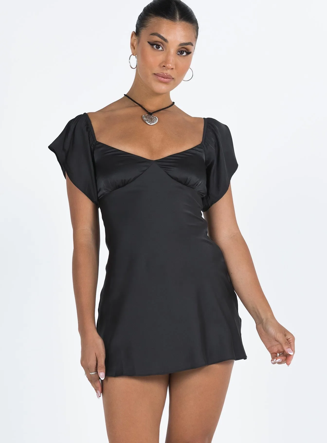 Isabel Mini Dress Black Vibrant color