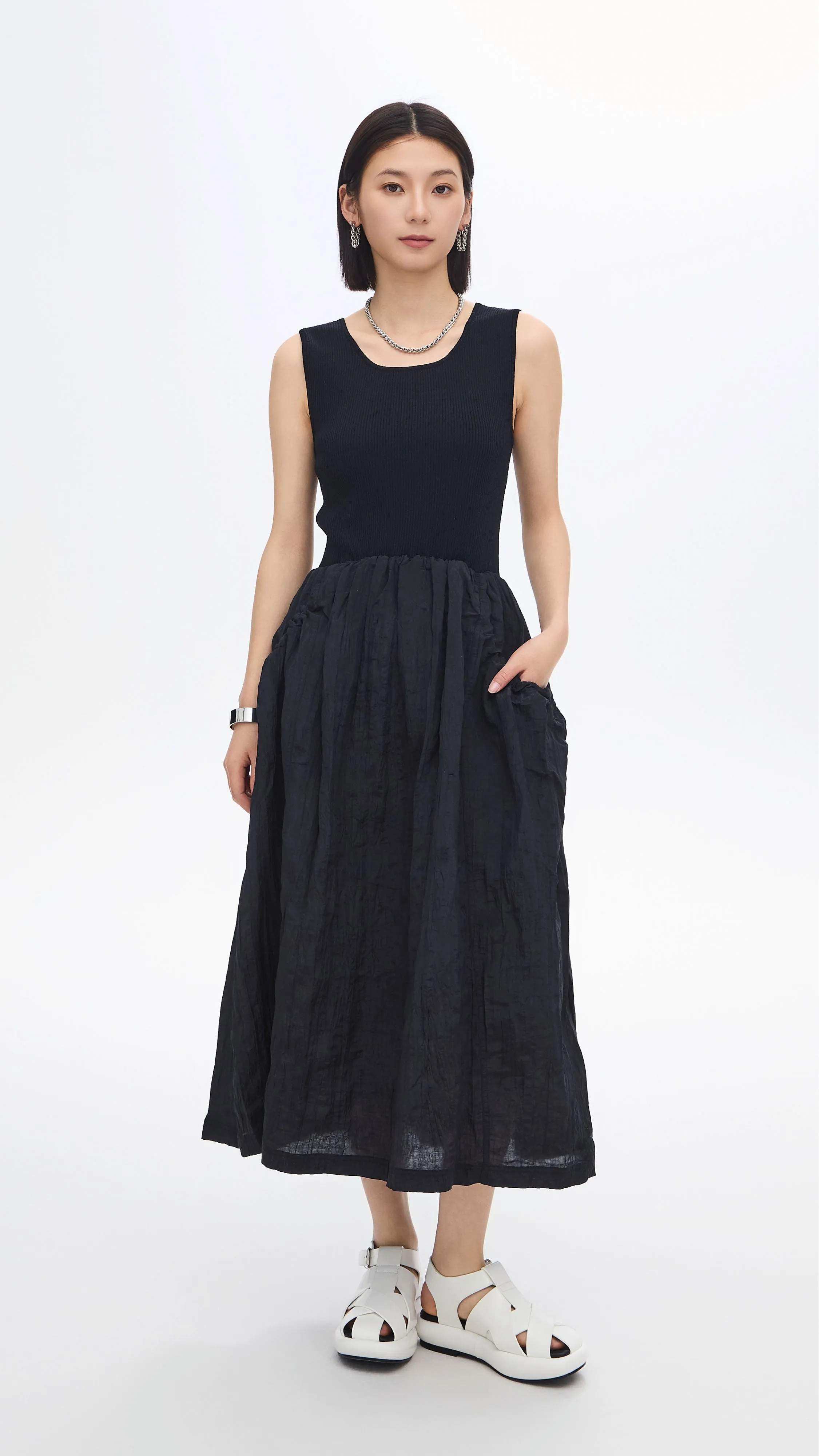 Fairy Core AntiPillingCloth Nylon Patch Knit Dress