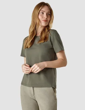 Supima T-shirt Dark Olive Cyber Core