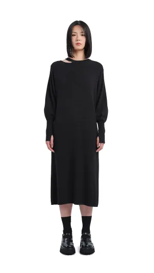 Biella Wool Knit Dress SweatAbsorbentLining