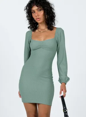 Light Pop Benaud Mini Dress Green