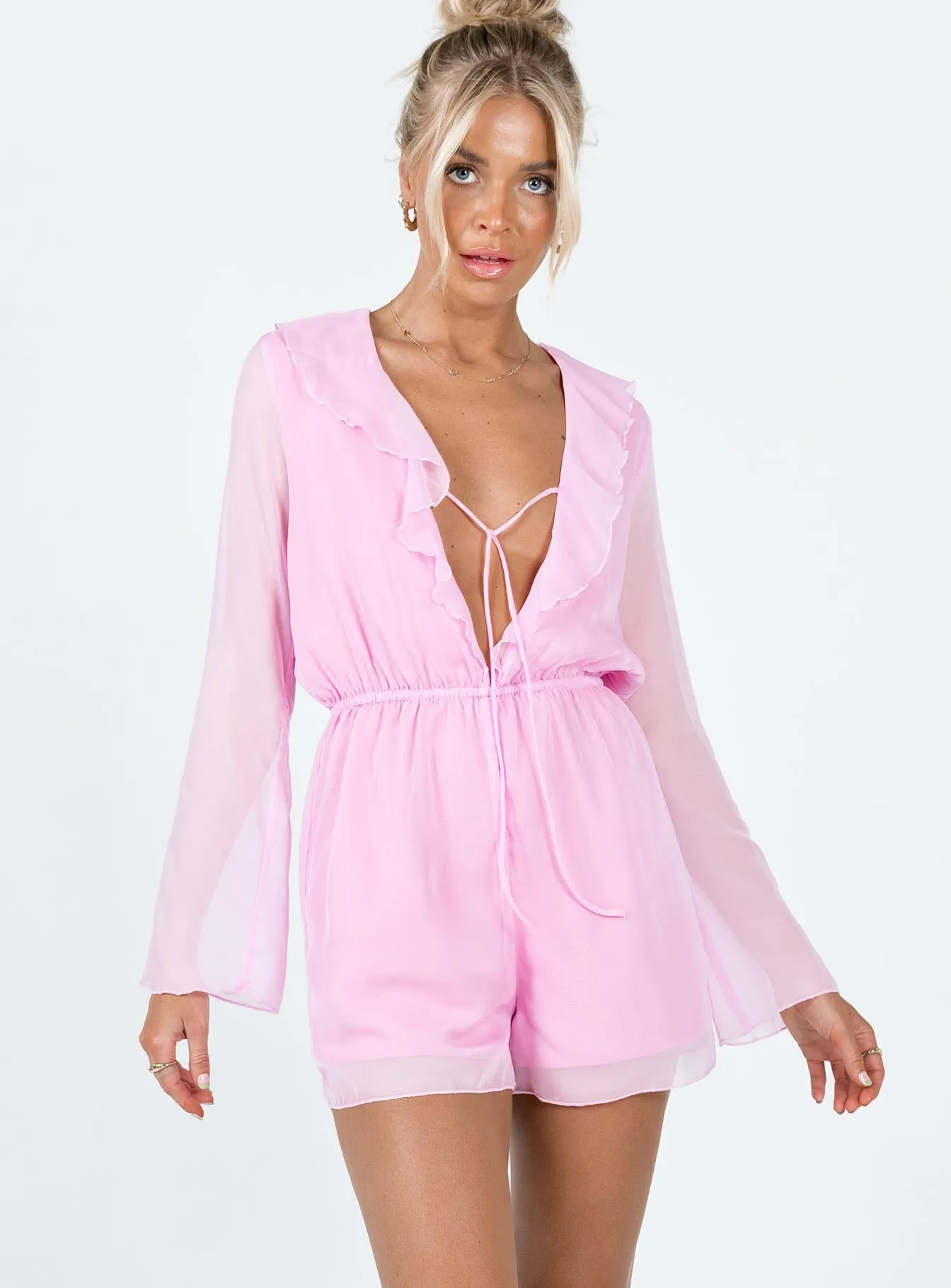 Meadow Romper Pink Summer Ready Fresh Look