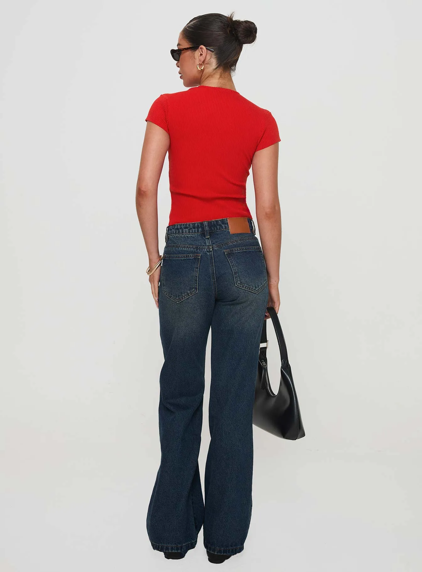 Cybele Mid Rise Straight Leg Jeans Dark Denim Weekend Warrior Smooth Chill Outfit Streetwear Fan Holiday Vibes
