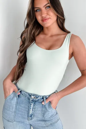 difficult to repair Troop - supported New Hobbies Scoop Neck Tank Bodysuit (Sprout Green)