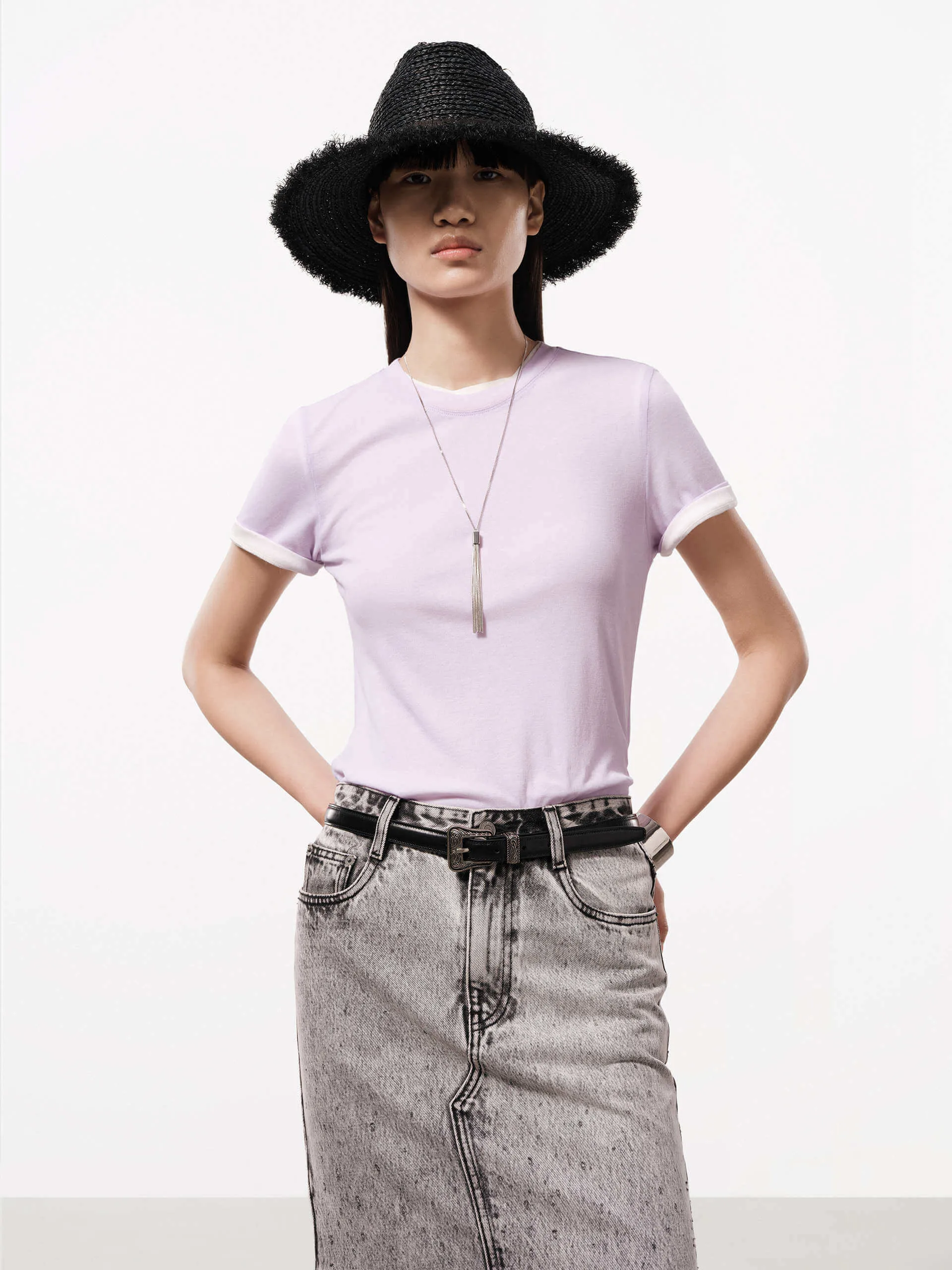 High Density Fabric Cotton Two Piece T-shirt
