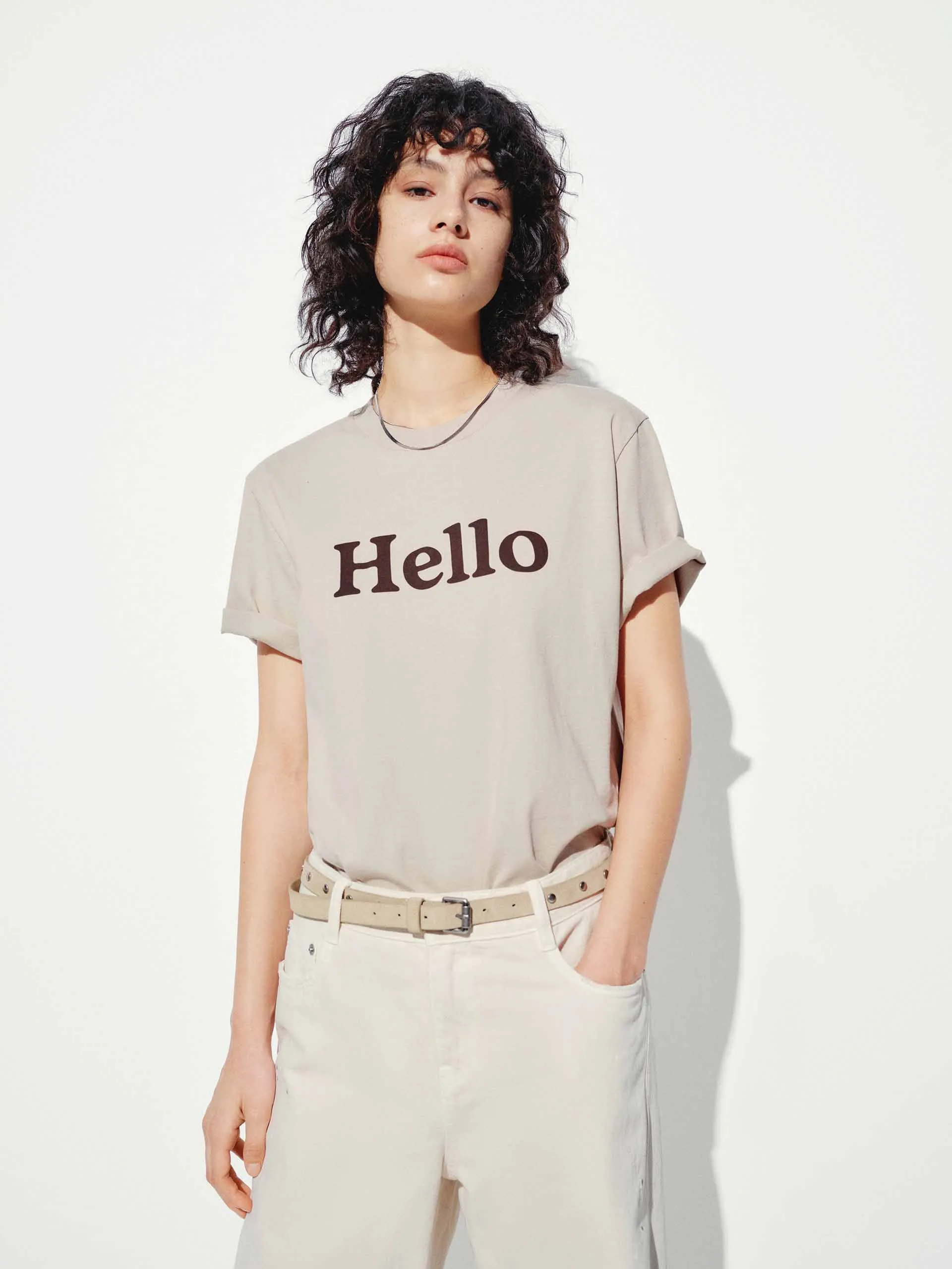 Cotton Slogan Printed T-shirt Trendy Comfort Wear