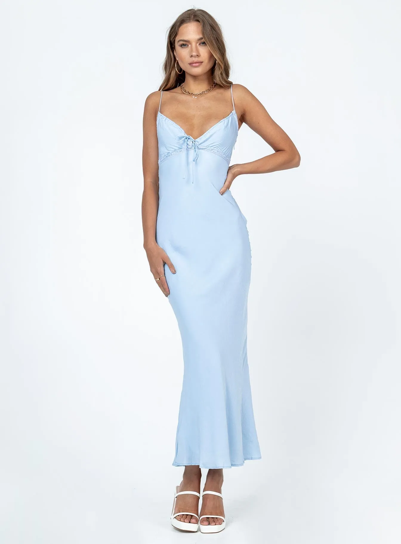 Emily Maxi Dress Blue With its timeless design this dress is perfect for any season and any setting
