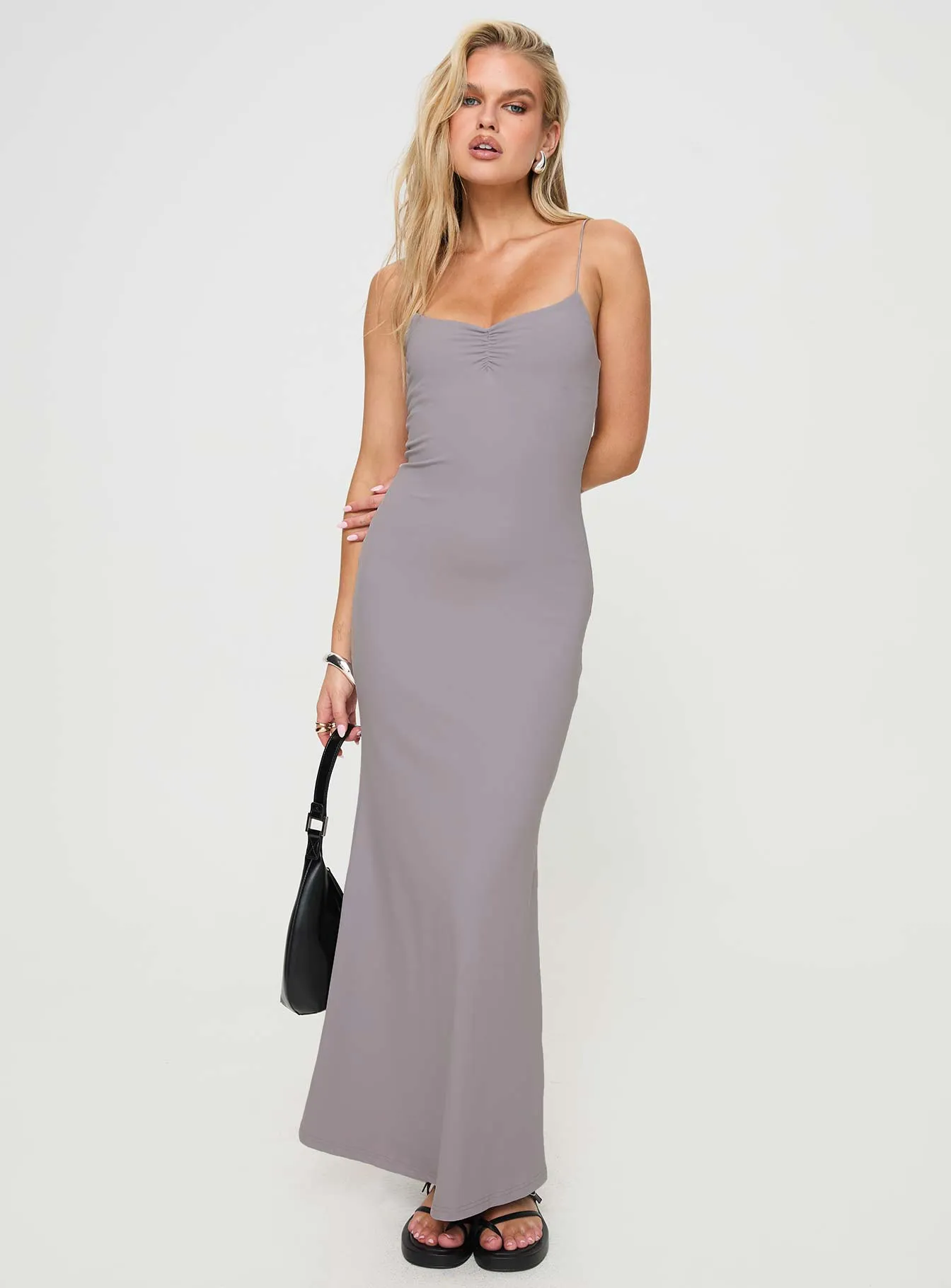 Arabellia Maxi Dress Grey With its graceful design this dress creates a polished look for any occasion