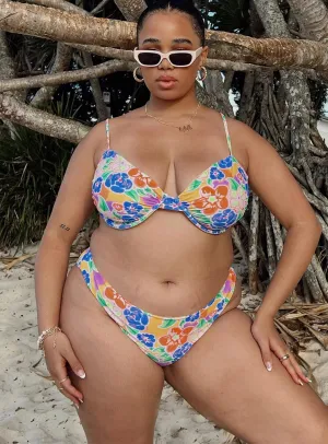 Ellie Bikini Bottoms Multi Floral Curve Thermal Regulating Layer Breathable Inner Layer