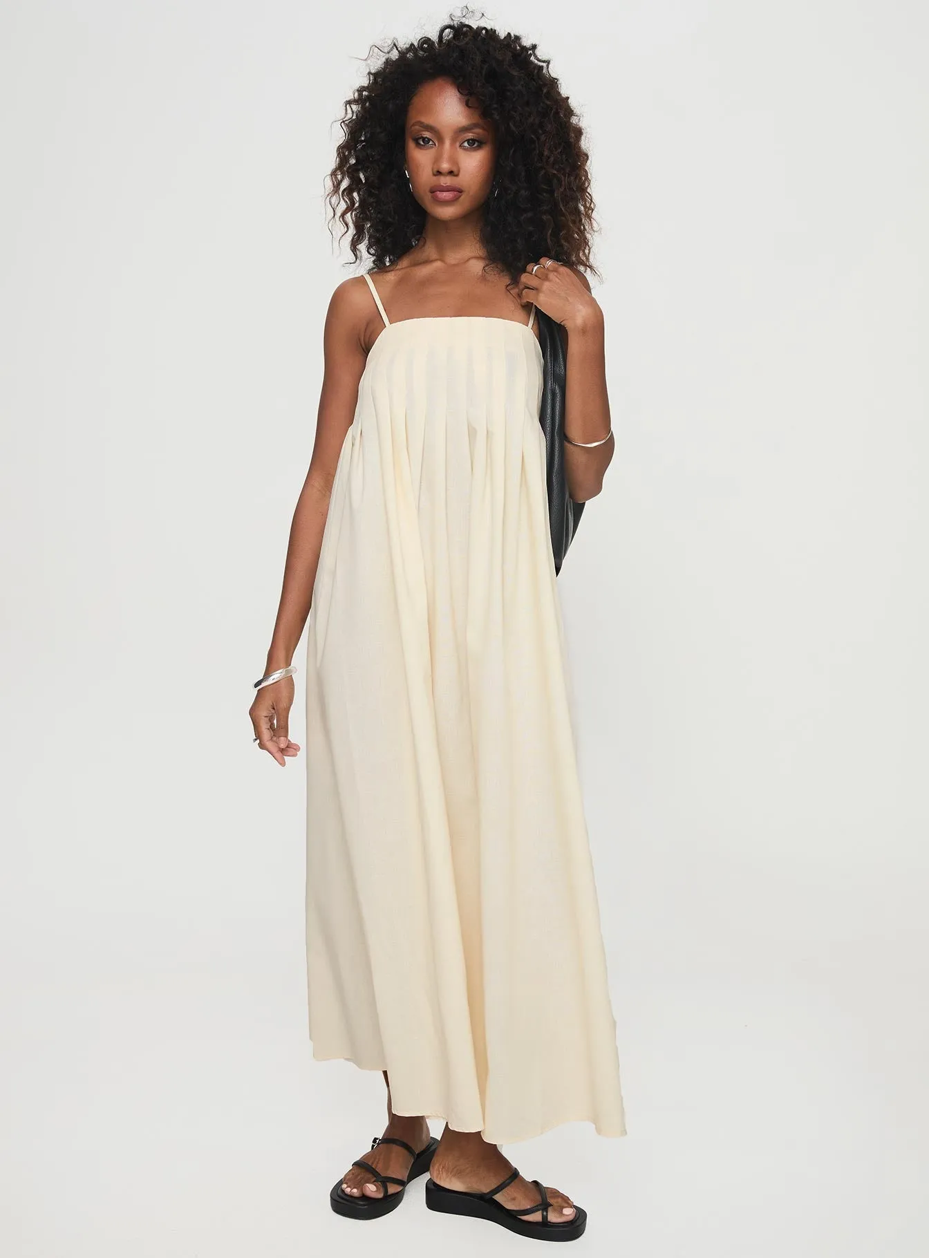 Frankye Maxi Dress Cream Magic Hour