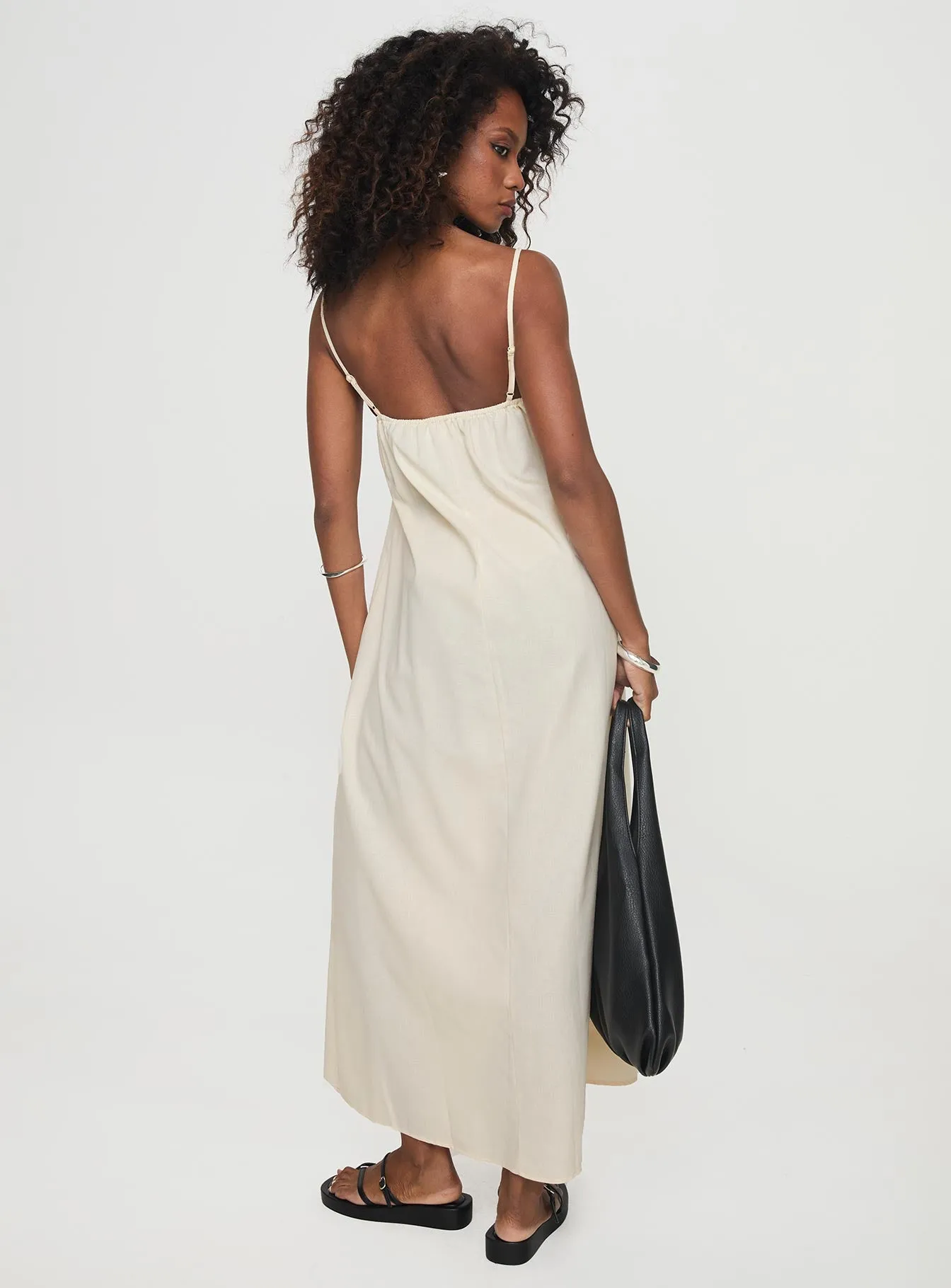 Frankye Maxi Dress Cream Glass Hall