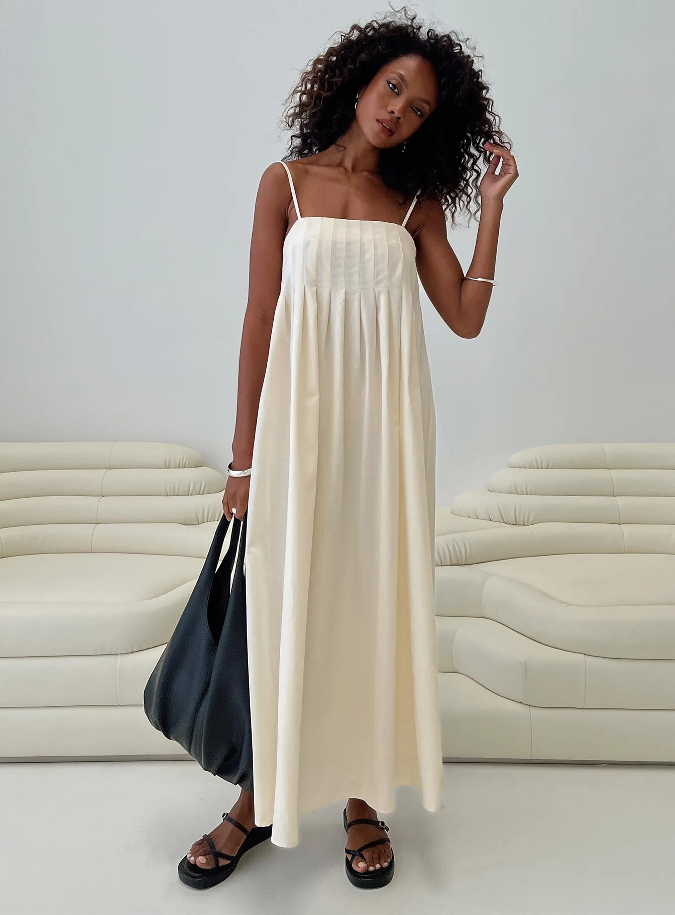 Tower View Frankye Maxi Dress Cream
