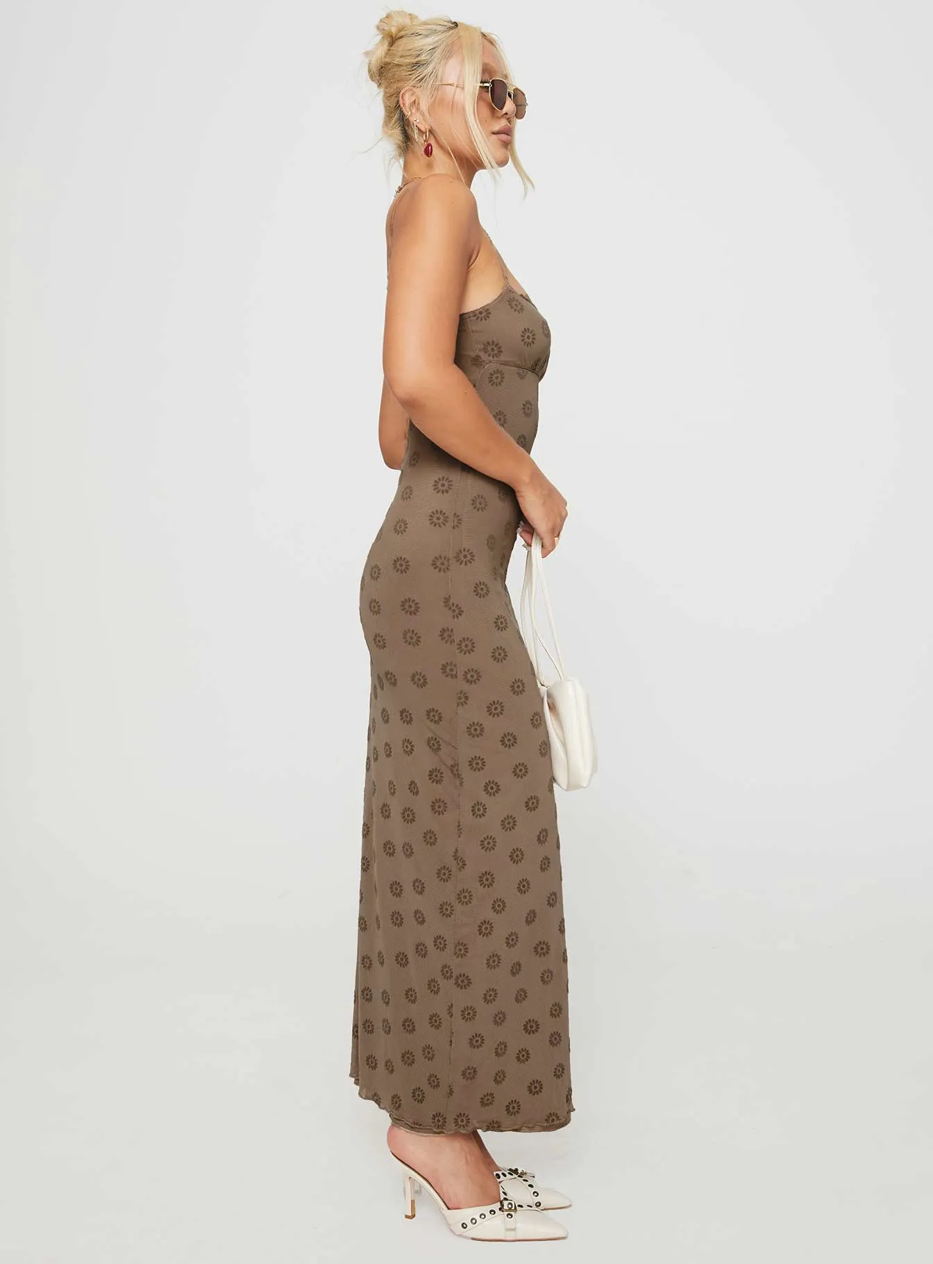 Gala Mood Darsih Maxi Dress Light Brown