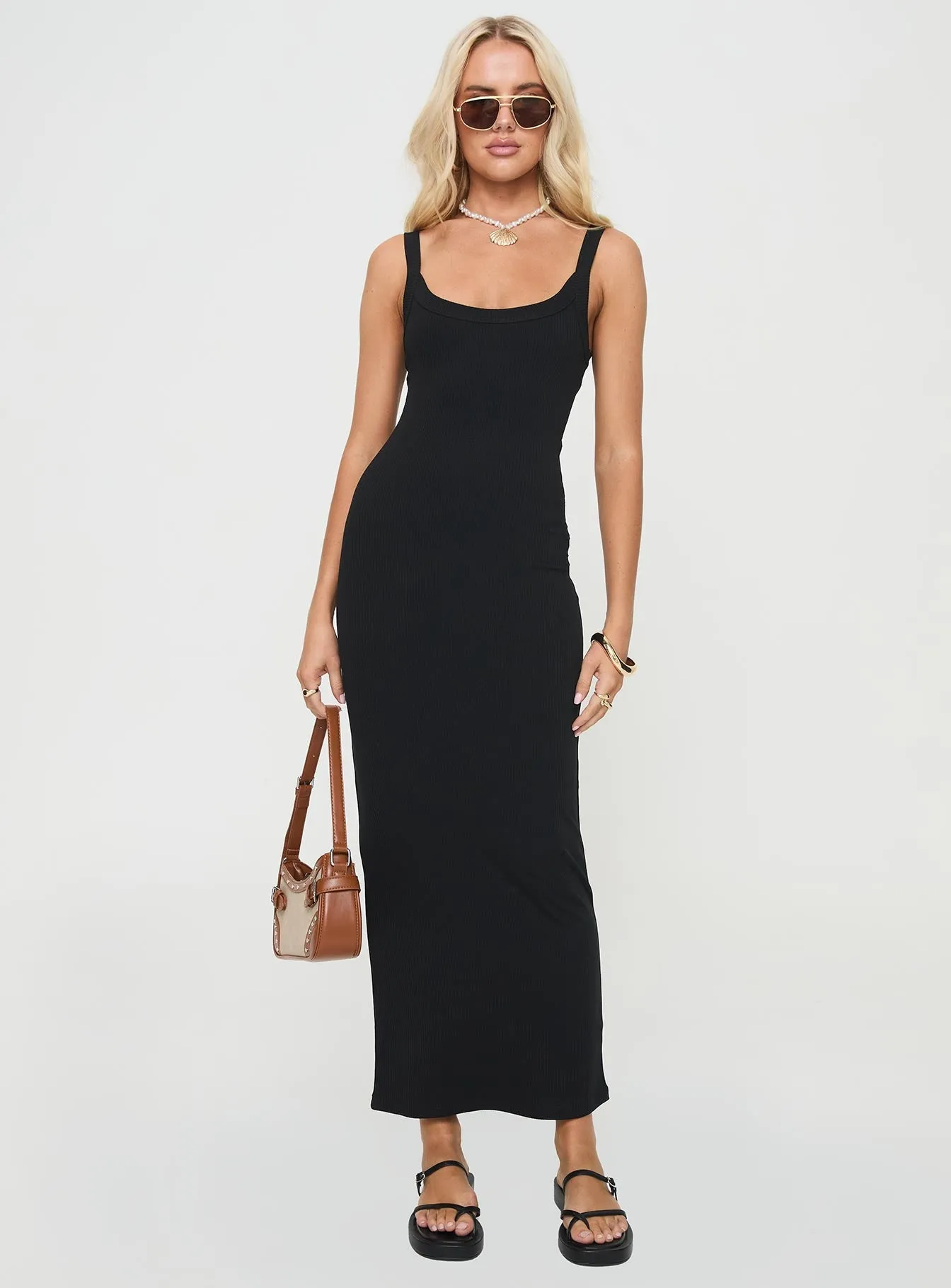 Montwood Maxi Dress Black Classic Grace Coastal Chic