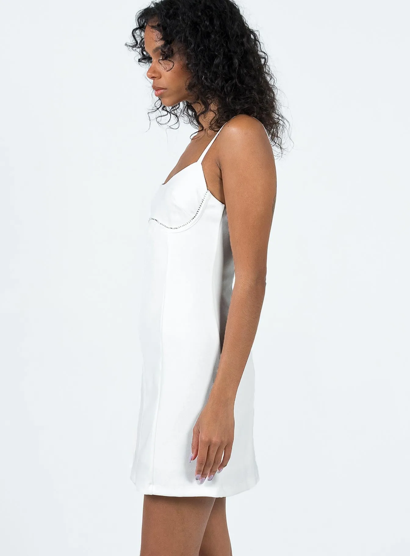 Boho Wear Evening Glow Lunara Mini Dress White