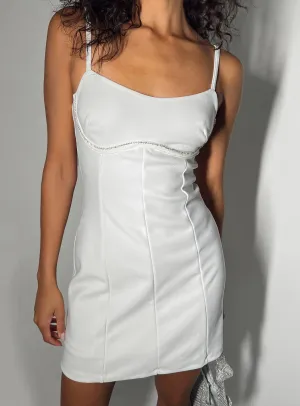 Lunara Mini Dress White Relaxed mini for warm days