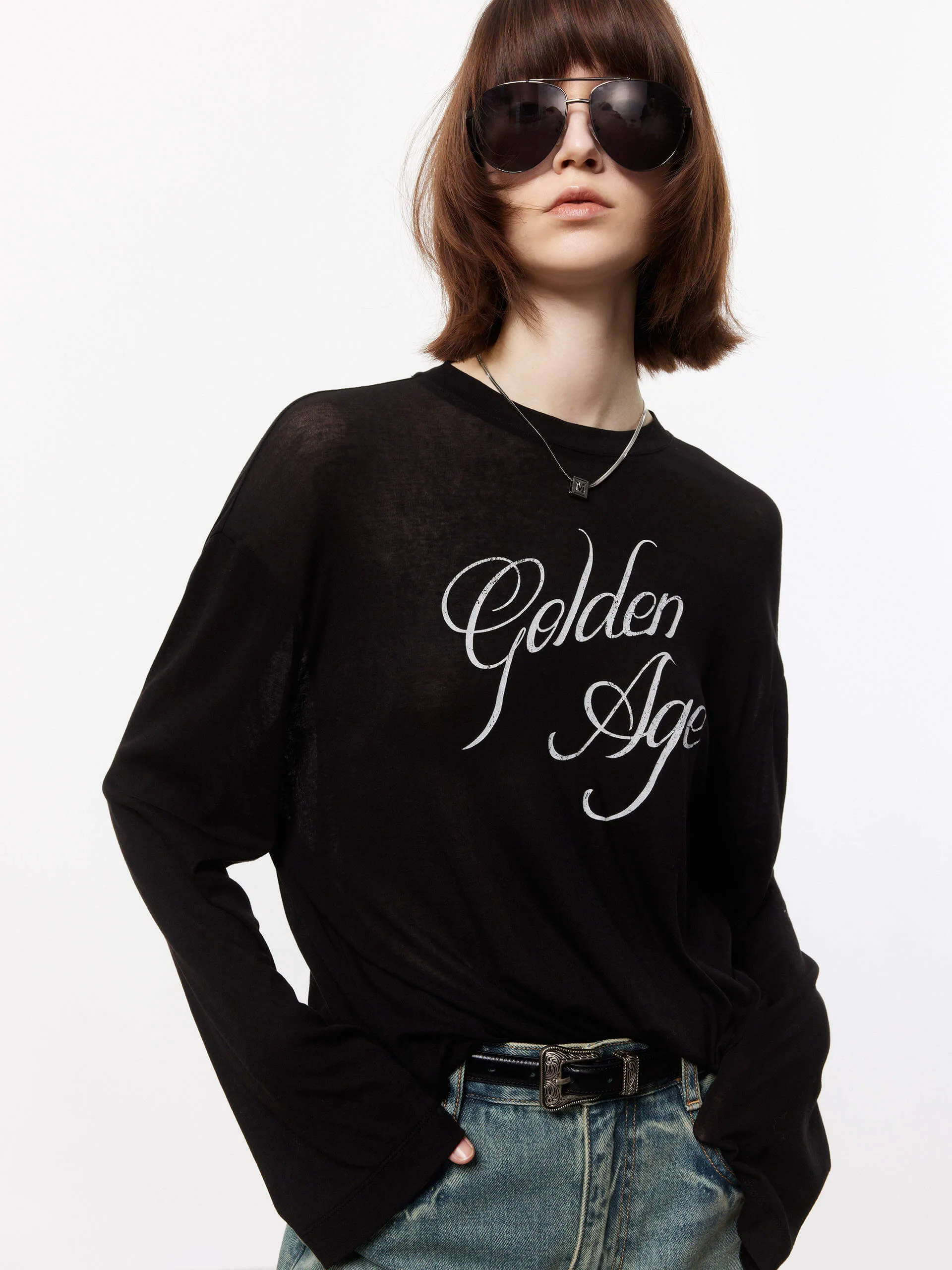Loose Long Sleeve T-shirt Soft and Relaxed