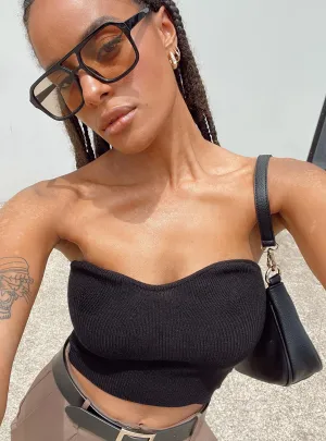 Alima Strapless Top Black Odor Resistant Technology