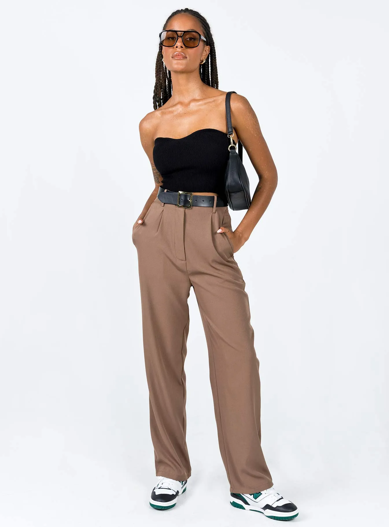 Formal Shirt Alima Strapless Top Black