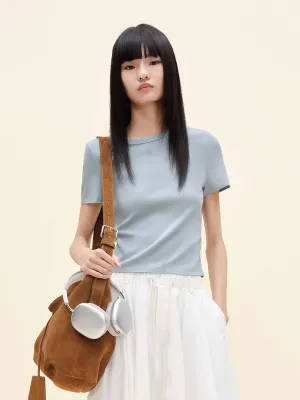 Light Style Trend Cotton Blend Slim T-shirt