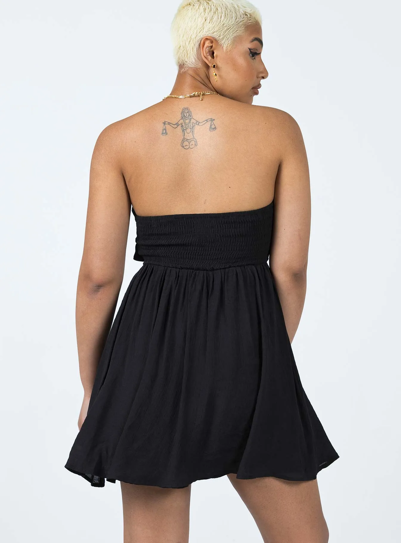 Shine Hot Glow Mood Allie Jay Mini Dress Black