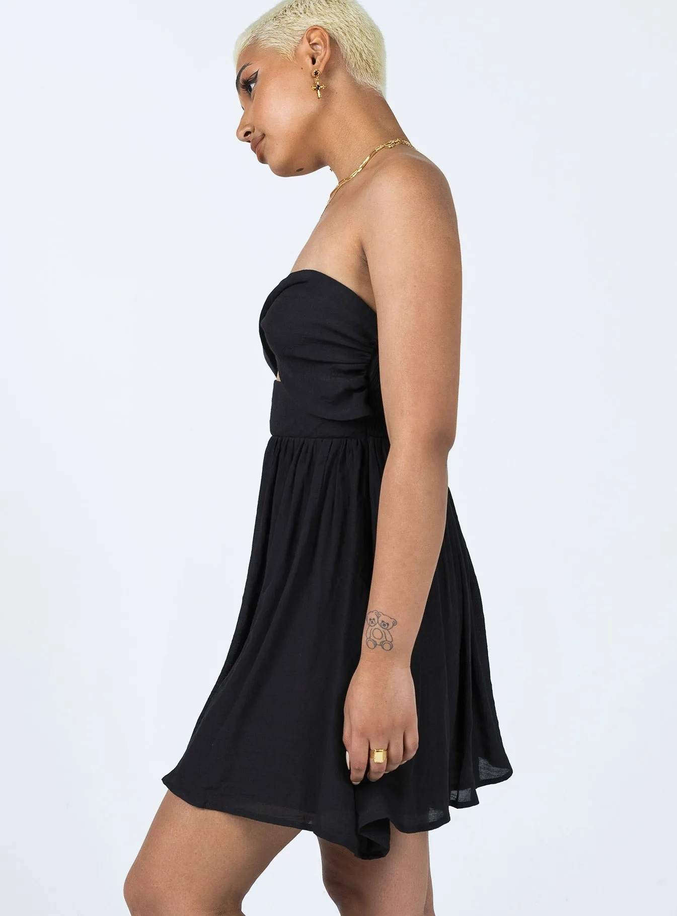 Allie Jay Mini Dress Black Flirty Wear