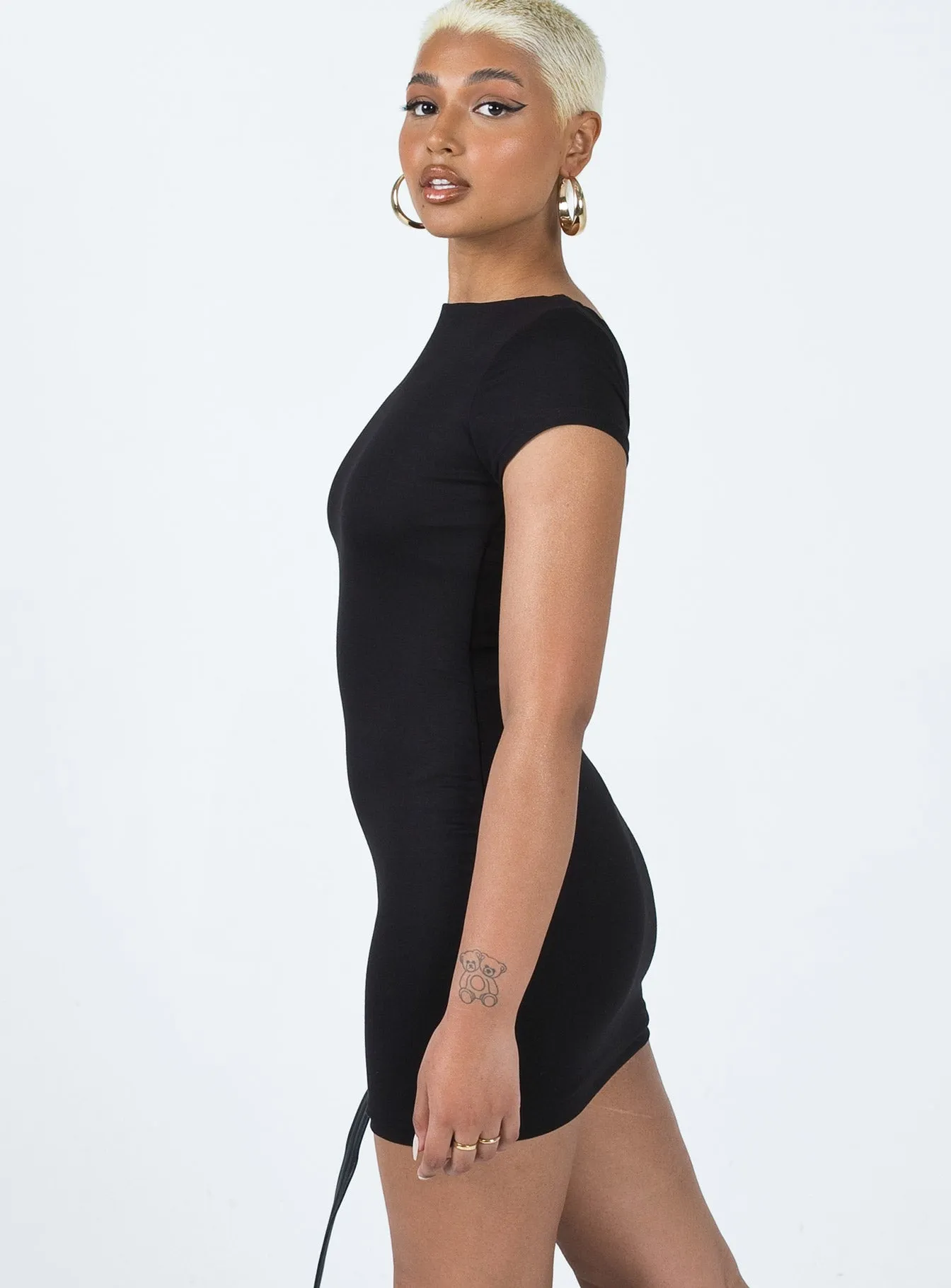 Trendy Silhouette Jonas Mini Dress Black