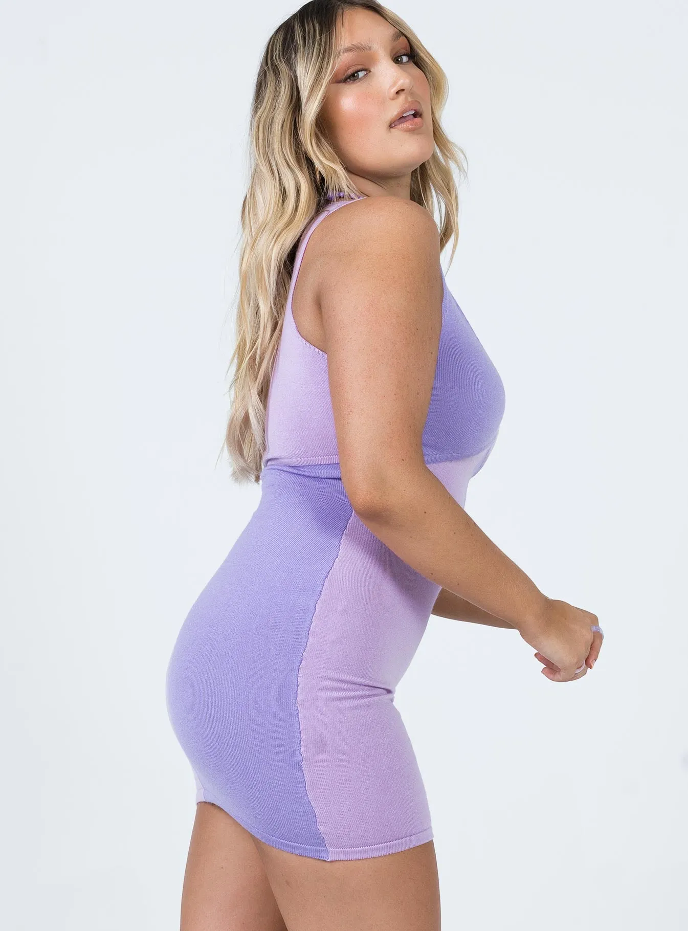 Sienna Mini Dress Purple Timeless playful piece