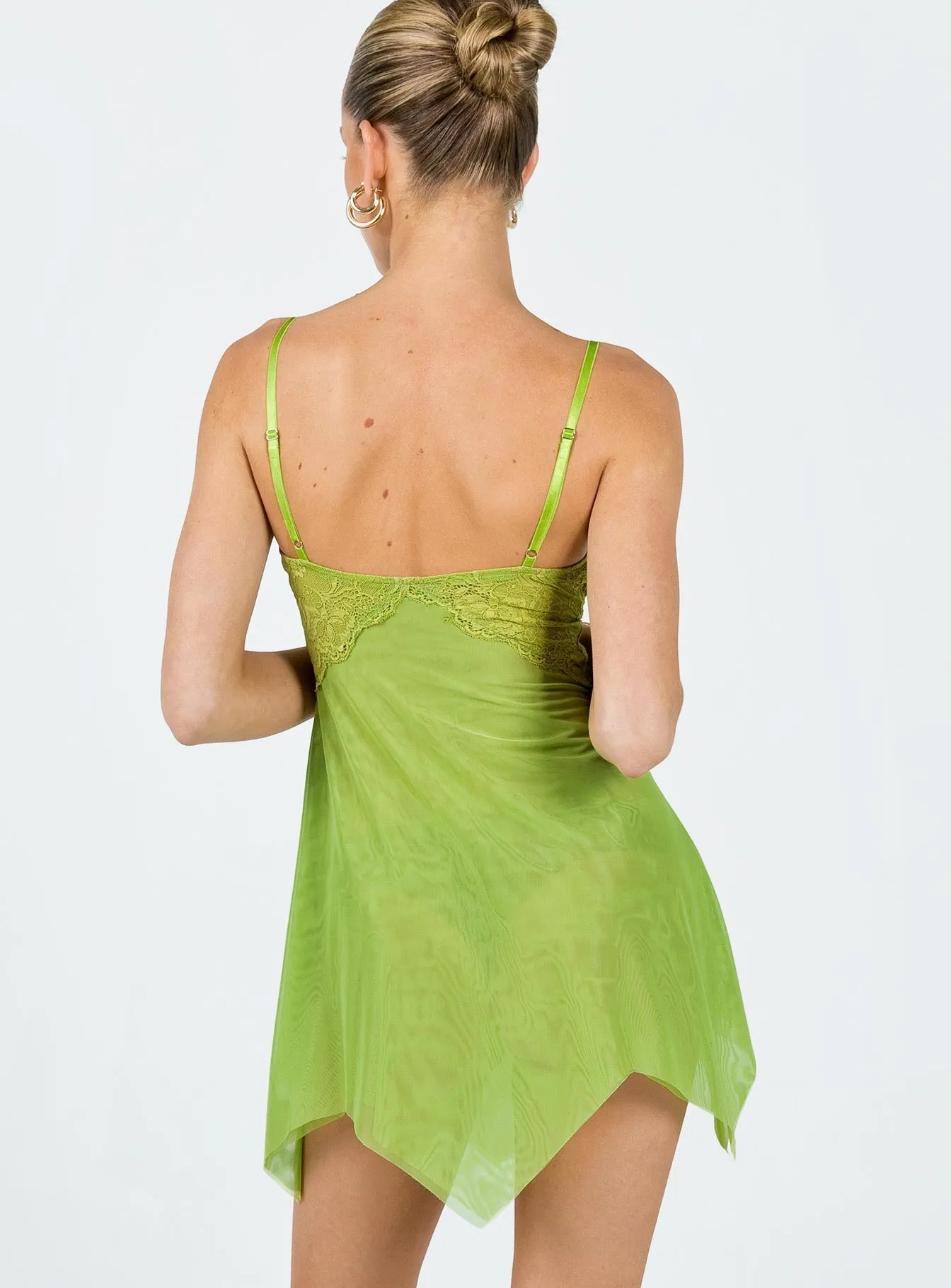 Edge Glow Effortless Fashion Tinker Mini Dress Green