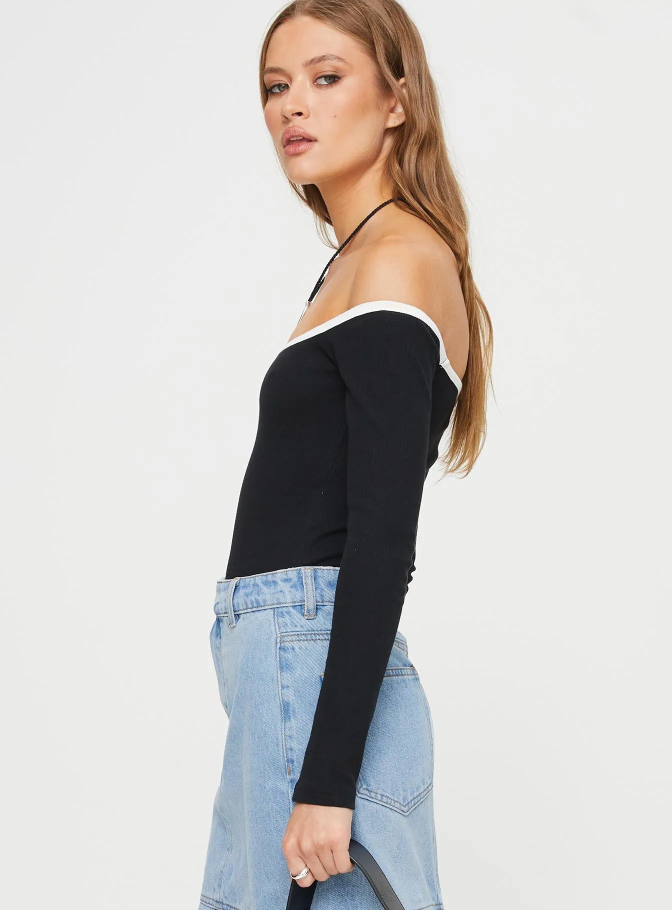 Holiday Active Jacinto Off The Shoulder Bodysuit Black