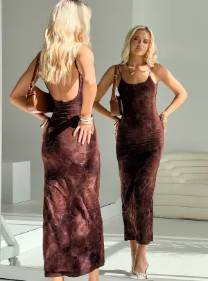Knox Maxi Dress Chocolate Street Glow