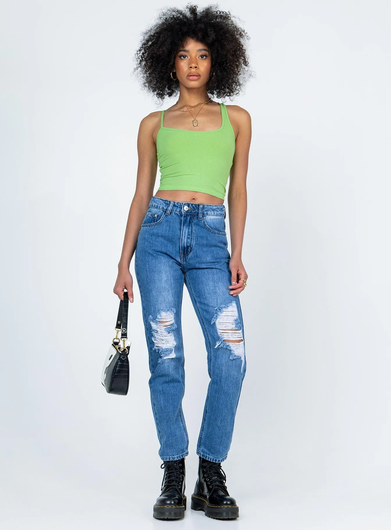 Sharp Vibe Khaled Skinny Mid Wash Denim Jeans