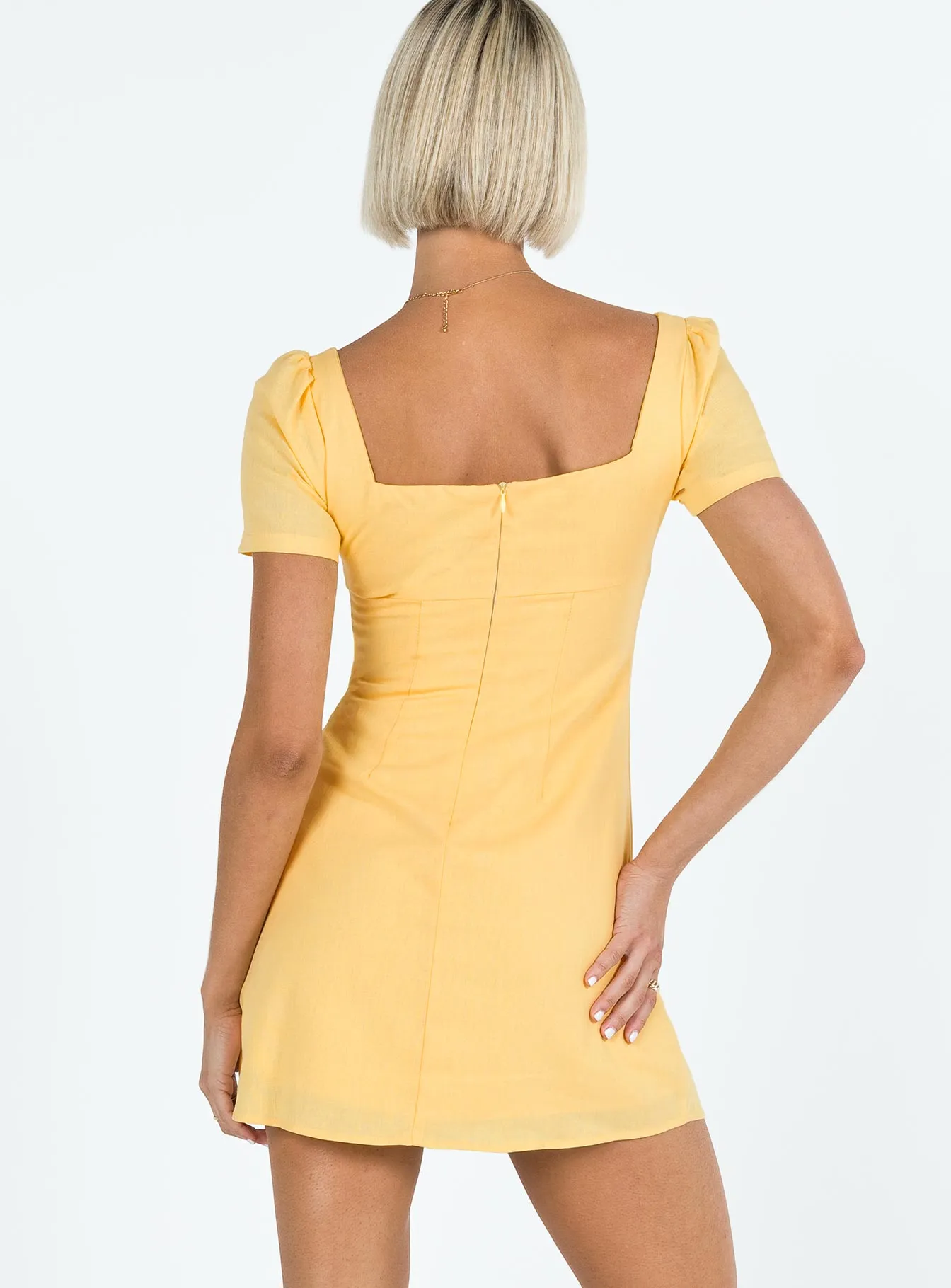 Fashion-forward short dress Hastings Mini Dress Yellow