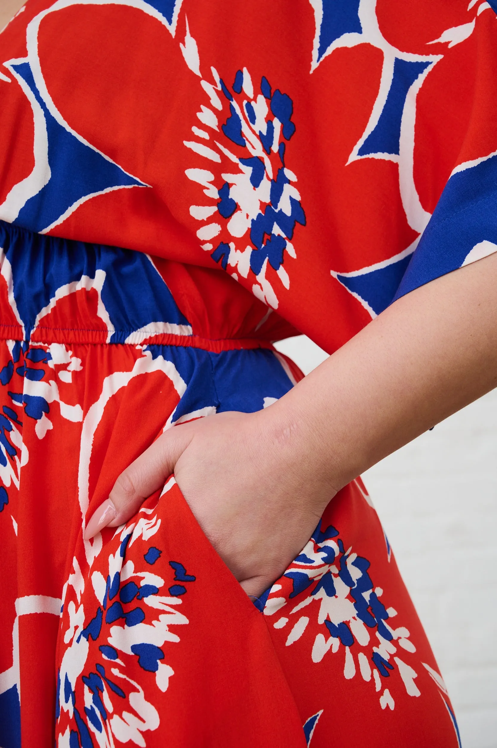 Graphic Bloom Maxi Kaftan Dress QuickReleaseClosure