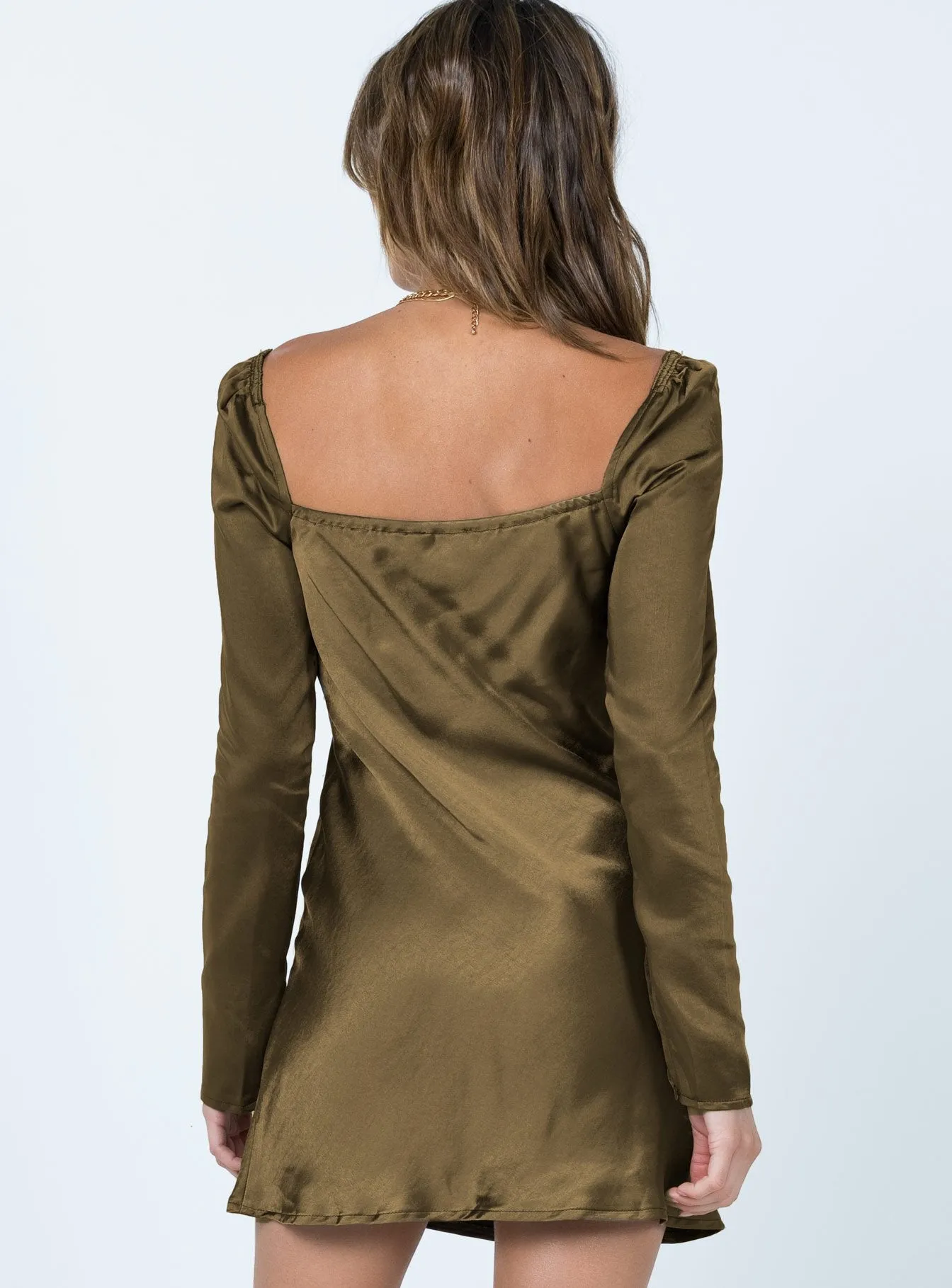 Fun Mode Star Power Mini Dress Khaki