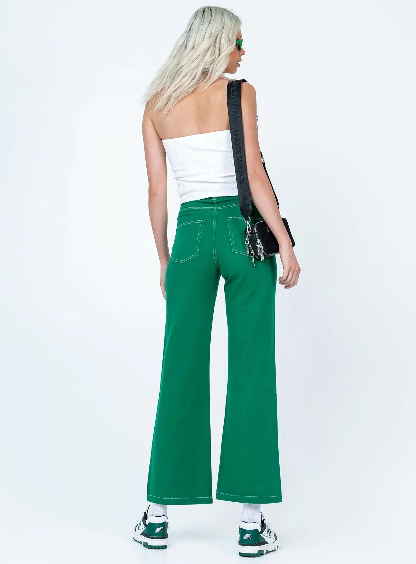 Nicolson Jean Green Relaxed Basics Comfy Classic High Quality