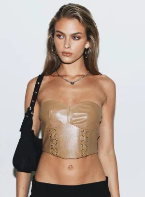 DurableZipper Taubman PU Top Taupe