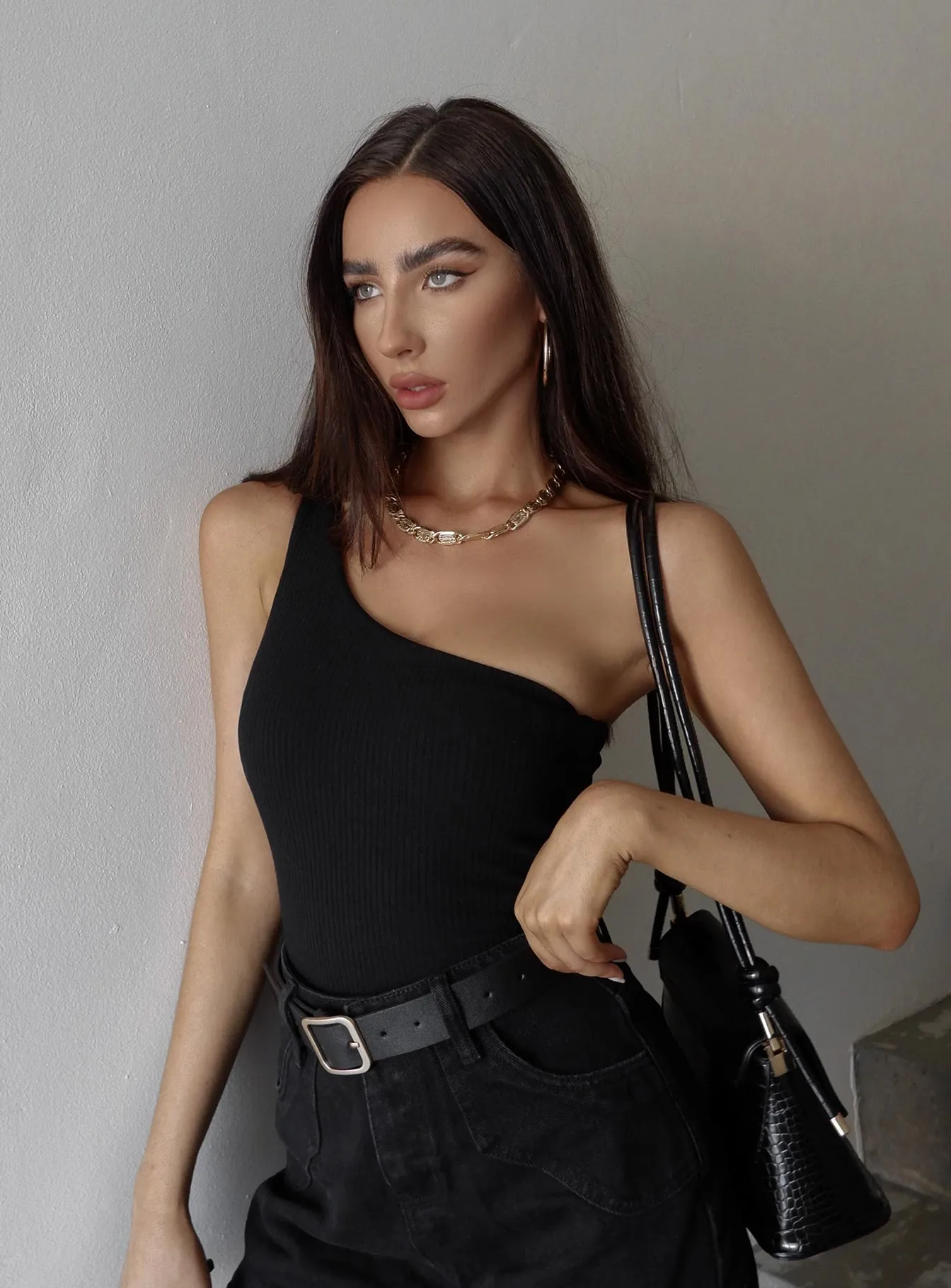 Luxury Date Durable Travel Rueful Bodysuit Black